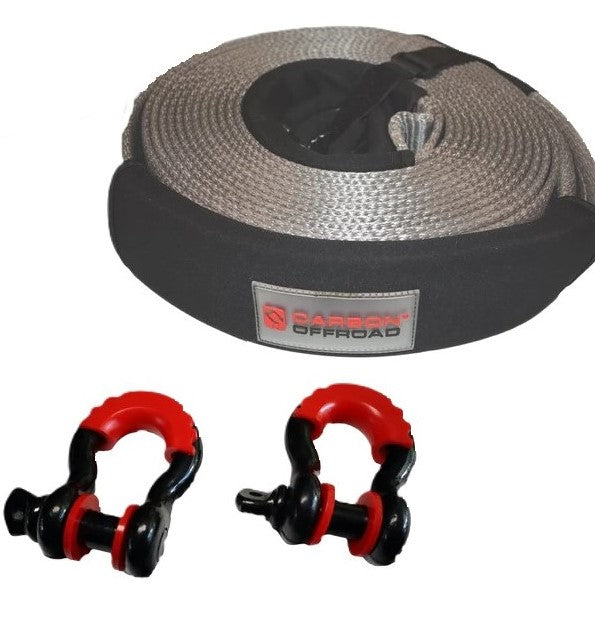 Carbon Snatch Strap and 2 x Bow Shackle Combo Deal