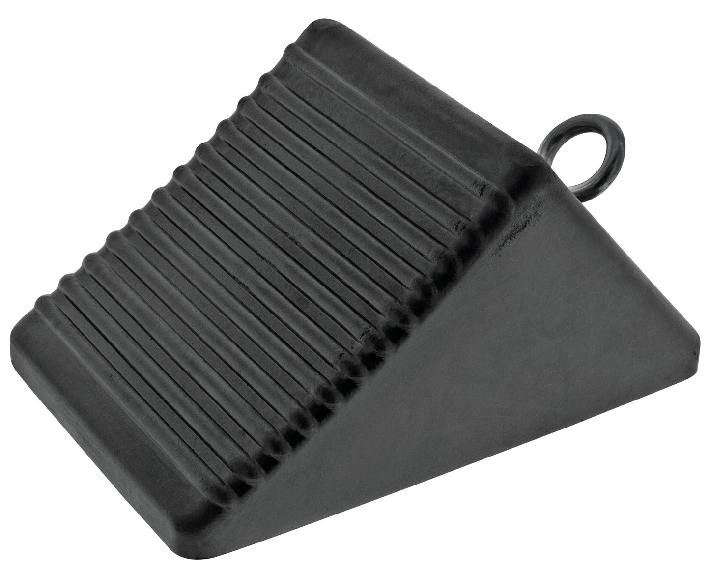 RUBBER WHEEL CHOCK WITH RING
