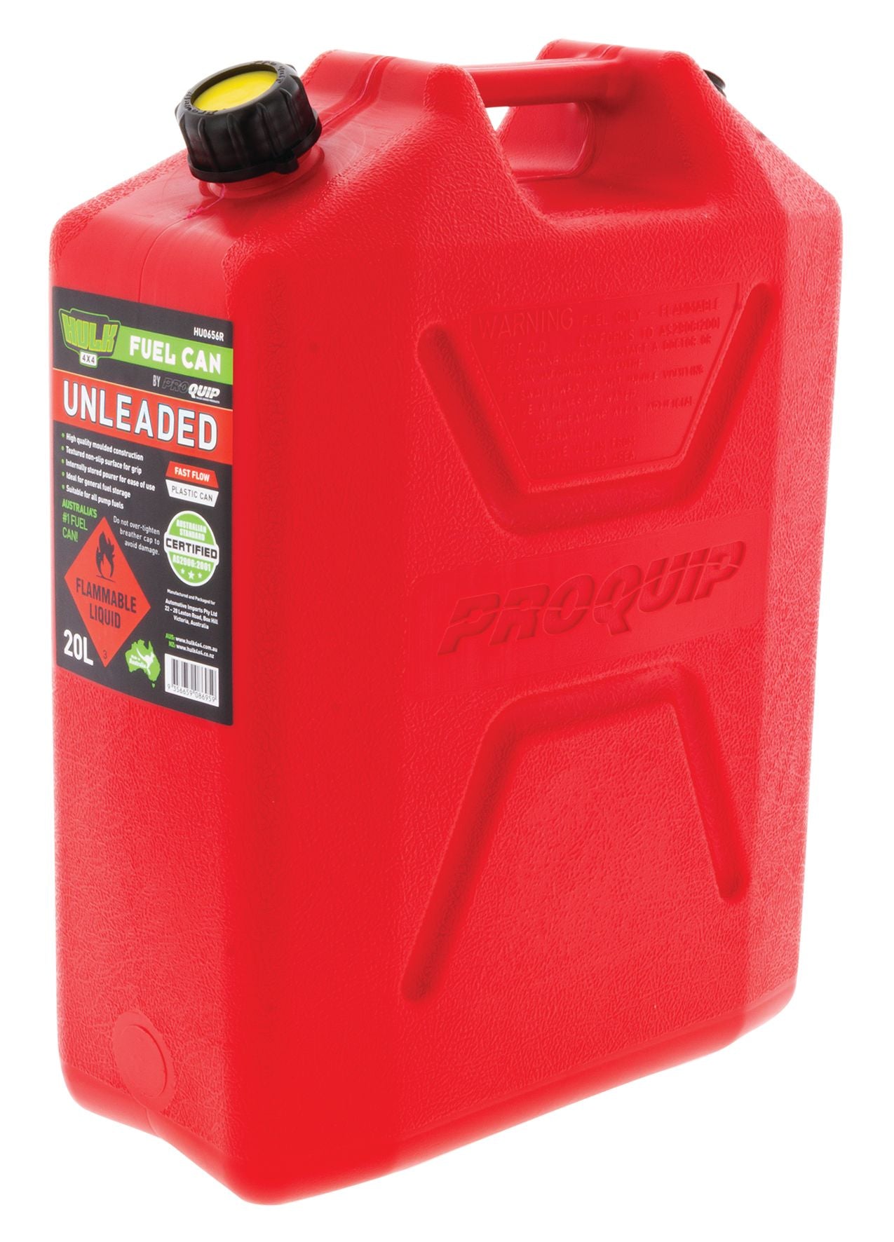 FAST FLOW PLASTIC FUEL CAN