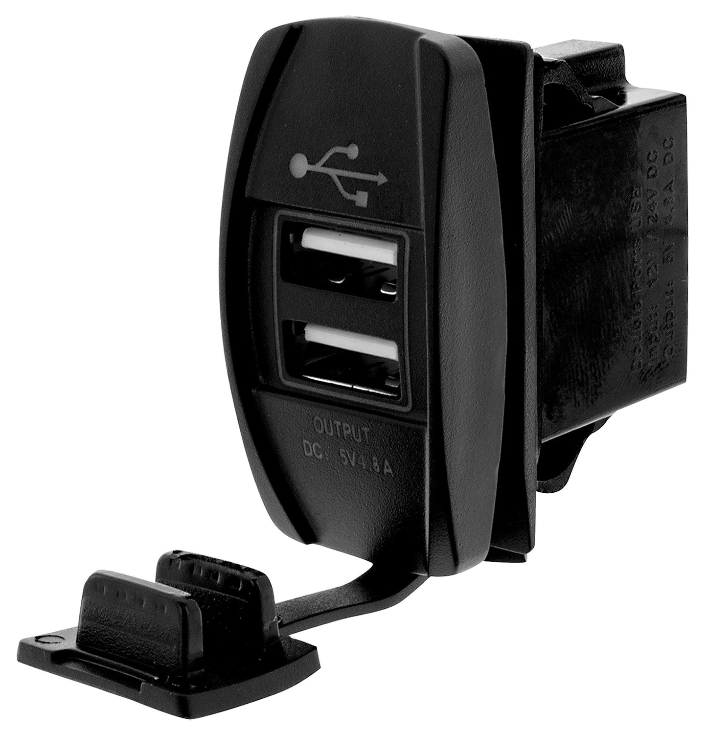 SWITCH SIZE DUAL USB 4.8a