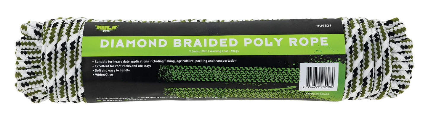 ROPE 30M WHITE/OLIVE