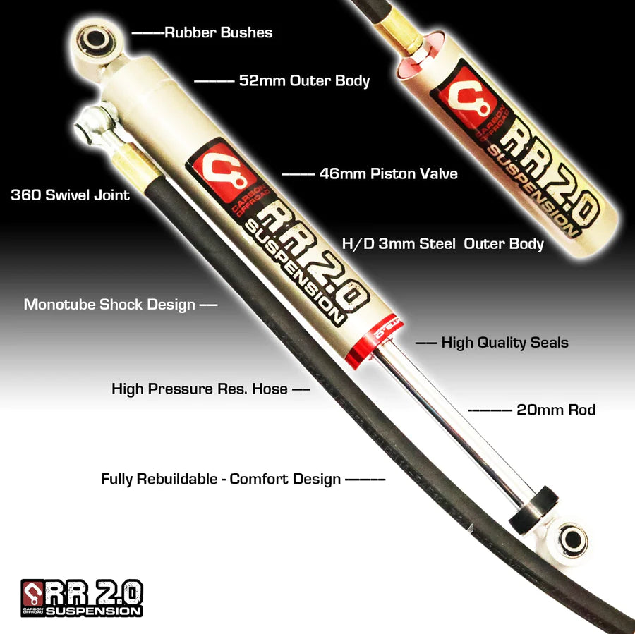 RR 2.0 Ford Ranger PJ PK up to 2011 Remote Res. Shock Kit 2"