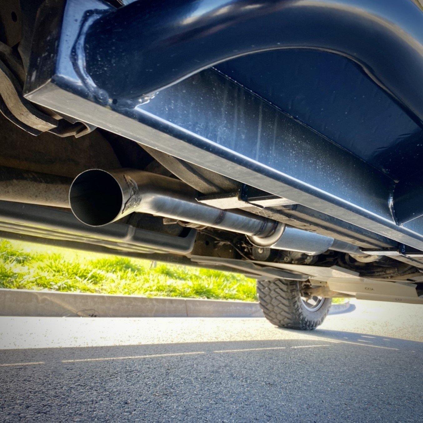Ford Ranger Legendex Rogue Exhaust, DPF Back Side Shot - TrakWell