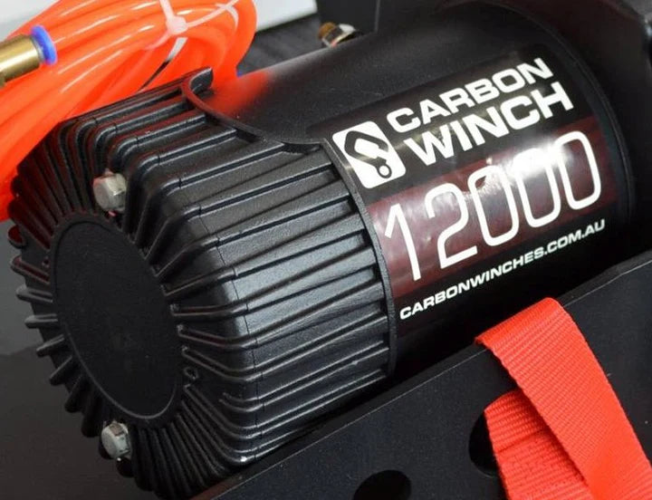 Carbon Winches Australia 12V Winch Motor to suit 12k and 95P models with drum endplate and brake unit complete