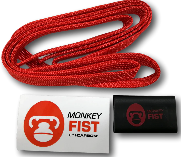 Carbon Winch Monkey Fist Coloured Rope Sheath