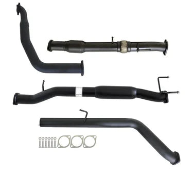 Ford Ranger PJ PK 2.5L & 3.0L Auto 3" Turbo Back Carbon Offroad Exhaust with Cat & Hotdog