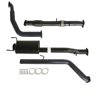 Ford Ranger PJ PK 2.5L & 3.0L Auto 3" Turbo Back Carbon Offroad Exhaust with Cat & Muffler