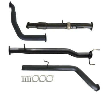 Ford Ranger PJ PK 2.5L & 3.0L Auto 3" Turbo Back Carbon Offroad Exhaust with Cat No Muffler