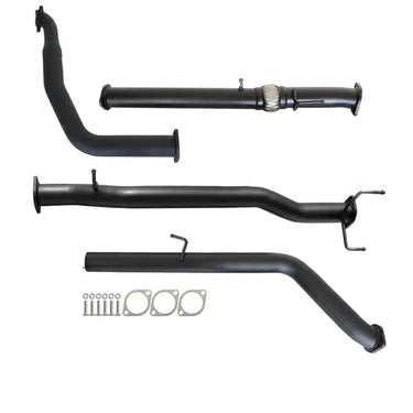 Ford Ranger PJ PK 2.5L & 3.0L Auto 3" Turbo Back Carbon Offroad Exhaust with Pipe Only