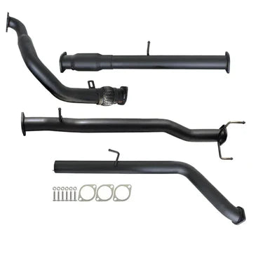 Ford Ranger PJ PK 2.5L & 3.0L 07 - 11 Manual 3" Turbo Back Carbon Offroad Exhaust with Cat No Muffler