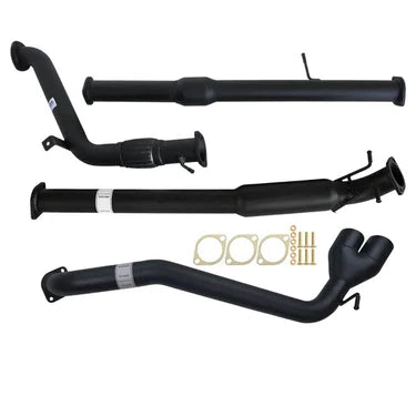 Ford Ranger PX 3.2L 9/2011 - 9/2016 3" Turbo Back Carbon Offroad Exhaust with Cat & Hotdog Side Exit Tailpipe