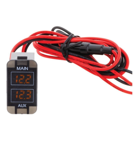 HULK 4X4 Toyota Early Dual DC Voltmeter Amber Illum 12v