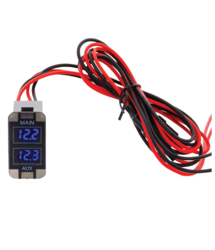 HULK 4X4 Toyota Early Dual DC Voltmeter Blue Illum 12v
