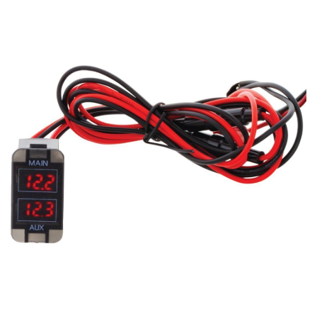 HULK 4X4 Toyota Early Dual DC Voltmeter Red Illum 12v
