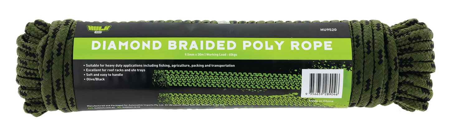 ROPE 30M OLIVE/BLK