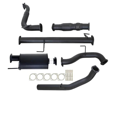 Isuzu MU-X 3.0L 4JJ1-TCX 2013 - 7/2018 3" Turbo Back Carbon Offroad Exhaust with Muffler & Cat