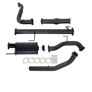 Isuzu MU-X 3.0L 4JJ1-TCX 2013 - 7/2018 3" Turbo Back Carbon Offroad Exhaust with Muffler & No Cat