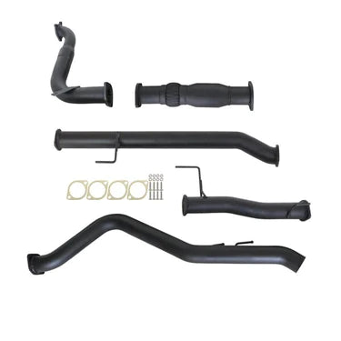 Isuzu D-Max TF 3.0L 4JJ1-TCX 6/2010 - 9/2016 3" Turbo Back Carbon Offroad Exhaust with Cat & Pipe