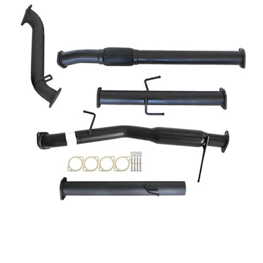 Mitsubishi Triton ML 2.5L 4D56 06 - 09 3" Turbo Back Carbon Offroad Exhaust with Hotdog No Cat