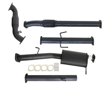 Mitsubishi Triton ML 2.5L 4D56 06 - 09 3" Turbo Back Carbon Offroad Exhaust with Cat & Muffler