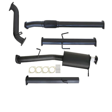 Mitsubishi Triton ML 2.5L 4D56 06 - 09 3" Turbo Back Carbon Offroad Exhaust with Muffler No Cat