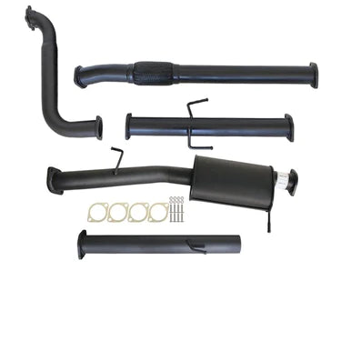 Mitsubishi Triton MN 2.5L 4D56 HP 7/2009 - 1/2015 3" Turbo Back Carbon Offroad Exhaust with Muffler No Cat