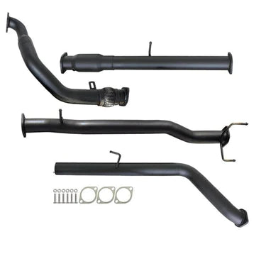 Mazda BT-50 UN 2.5L & 3.0L 07 - 11 Manual 3" Turbo Back Carbon Offroad Exhaust with Cat No Muffler