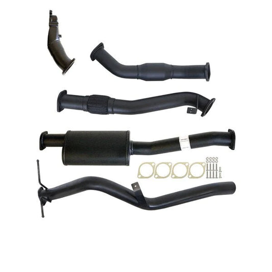 Nissan Navara D22 2.5L YD25 07 - 15 3" Turbo Back Carbon Offroad Exhaust System with Cat & Muffler