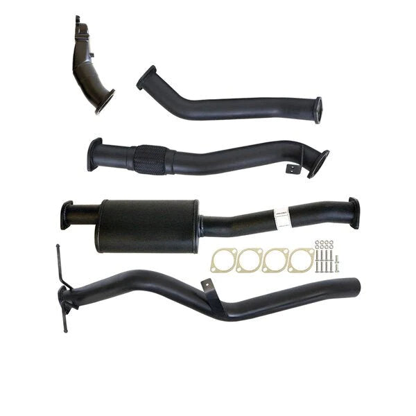 Nissan Navara D22 2.5L YD25 07 - 15 3" Turbo Back Carbon Offroad Exhaust System with Muffler No Cat