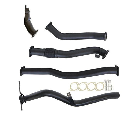 Nissan Navara D22 2.5L YD25 07 - 15 3" Turbo Back Carbon Offroad Exhaust System with Pipe Only