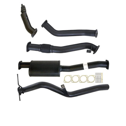 Nissan Navara D22 3.0L ZD30-T 01 - 06 3" Turbo Back Carbon Offroad Exhaust System with Muffler No Cat