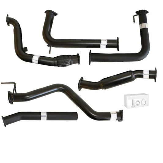 Nissan Navara D40 Manual 2.5L YD25D 07 - 16 3" Turbo Back Carbon Offroad Exhaust with Hotdog No Cat