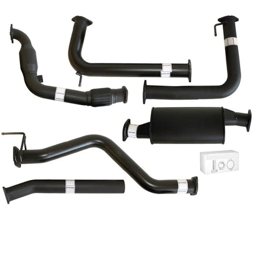 Nissan Navara D40 Manual 2.5L YD25D 07 - 16 3" Turbo Back Carbon Offroad Exhaust with Muffler & Cat