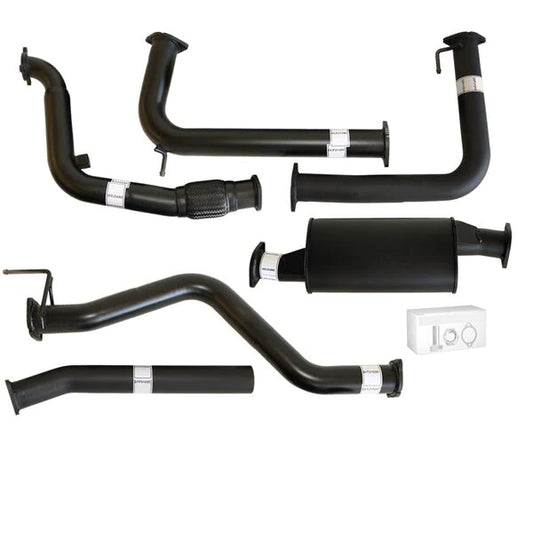 Nissan Navara D40 Manual 2.5L YD25D 07 - 16 3" Turbo Back Carbon Offroad Exhaust with Muffler No Cat