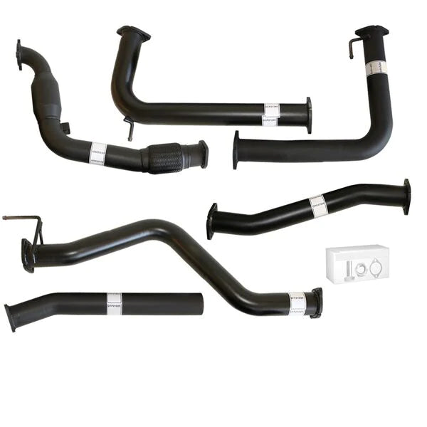 Nissan Navara D40 Manual 2.5L YD25D 07 - 16 3" Turbo Back Carbon Offroad Exhaust with Cat No Muffler