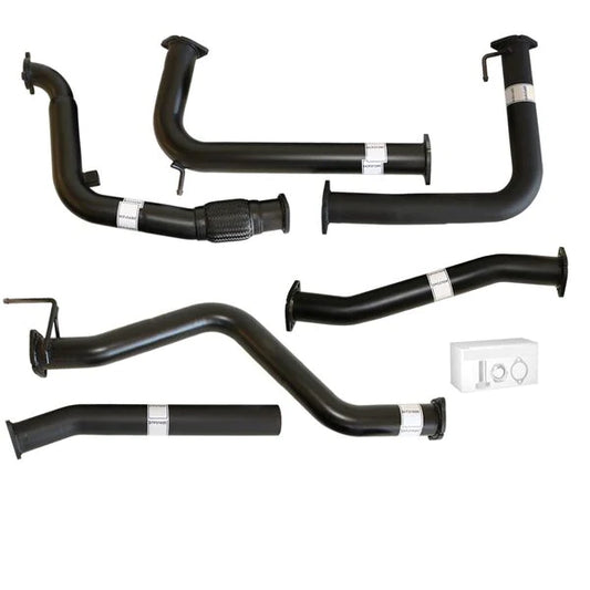 Nissan Navara D40 Manual 2.5L YD25D 07 - 16 3" Turbo Back Carbon Offroad Exhaust with Pipe Only