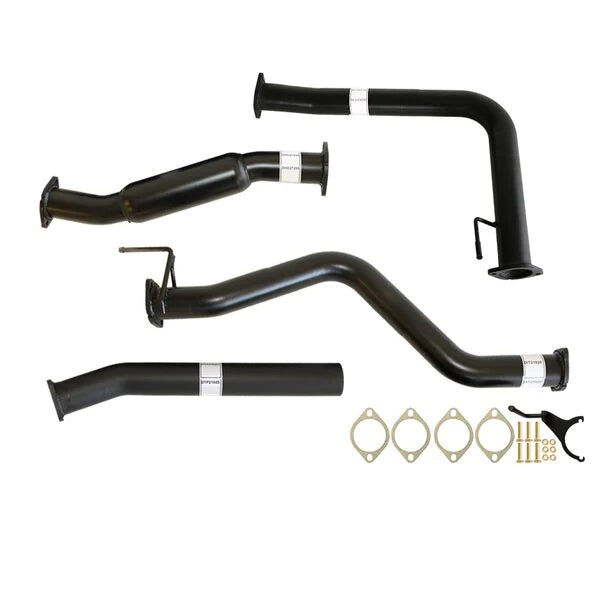 Nissan Navara D40 Auto 2.5L YD25D 07 - 16 3" DPF Back Carbon Offroad Exhaust with Cat and Pipe