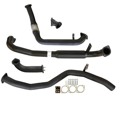 Fits Toyota Landcruiser 80 Series 4.2L 1HD-FT TD 1990 -1998 3" Turbo Back Carbon Offroad Exhaust with Hotdog