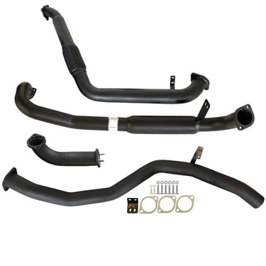 Fits Toyota Landcruiser 80 Series 4.2L 1HZ *DTS* 1990 -1998 3" Turbo Back Carbon Offroad Exhaust with Hotdog