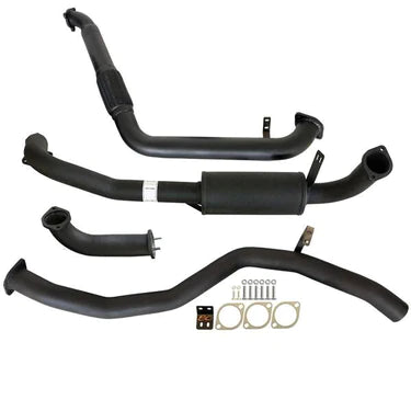 Fits Toyota Landcruiser 80 Series 4.2L 1HZ *DTS* 1990 -1998  3" Turbo Back Carbon Offroad Exhaust with Muffler