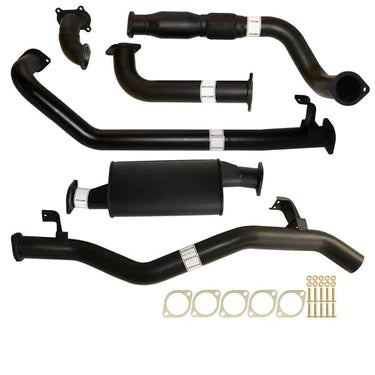 Fits Toyota Landcruiser 79 Series HDJ79R Single Cab Ute 4.2L 2001-2007 3" Turbo Back Carbon Offroad Exhaust Cat & Muffler