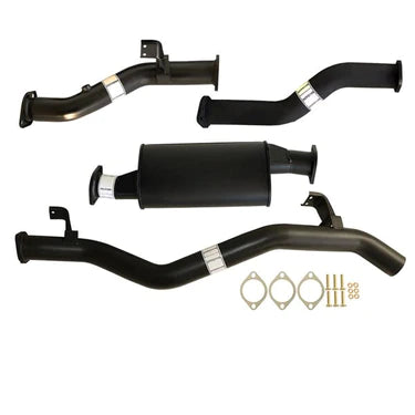 Fits Toyota Landcruiser 79 Series VDJ76 Double Cab Ute 4.5L V8 10/2016> 3" DPF Back Carbon Offroad Exhaust with Muffler