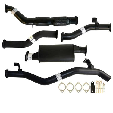 Fits Toyota Landcruiser 79 Series VDJ79 4.5L 1VD-FTV Single Cab, Double Cab DPF Replace 3" Turbo Back Carbon Offroad Exhaust with Cat & Muffler