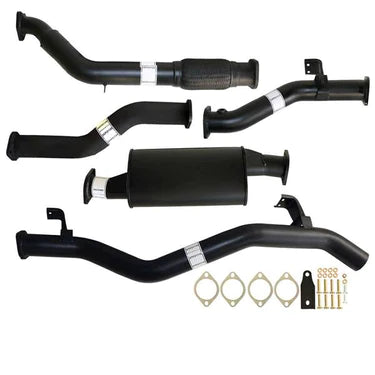 Fits Toyota Landcruiser 79 Series VDJ79 4.5L 1VD-FTV Single Cab, Double Cab DPF Replace 3" Turbo Back Carbon Offroad Exhaust with Muffler Only