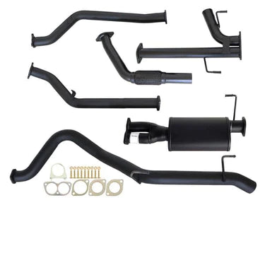 Fits Toyota Landcruiser 200 Series 4.5L 1VD-FTV 07 -10/2015 3" Turbo Back Carbon Offroad Exhaust with Muffler No Cat