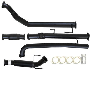 Fits Toyota Hilux KUN16/26 3L 1KD-FTV D4D 2005 - 9/2015 3" Turbo Back Carbon Offroad Exhaust with Cat & Hotdog