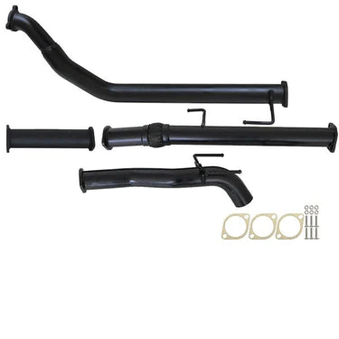 Fits Toyota Hilux KUN16/26 3L 1KD-FTV D4D 2005 - 9/2015 3" Turbo Back Carbon Offroad Exhaust Pipe Only & Diff Dump Tailpipe