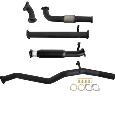 Fits Toyota Landcruiser 60 Series Wagon 4.0D 12H-T 3" Turbo Back Carbon Offroad Exhaust with Hotdog