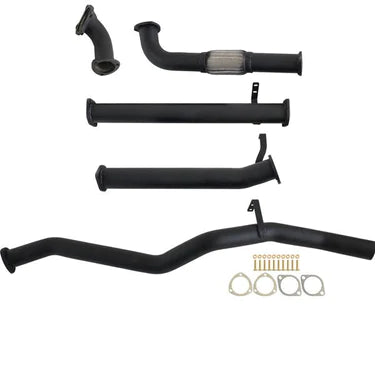 Fits Toyota Landcruiser 60 Series Wagon 4.0D 12H-T 3" Turbo Back Carbon Offroad Exhaust with Pipe Only