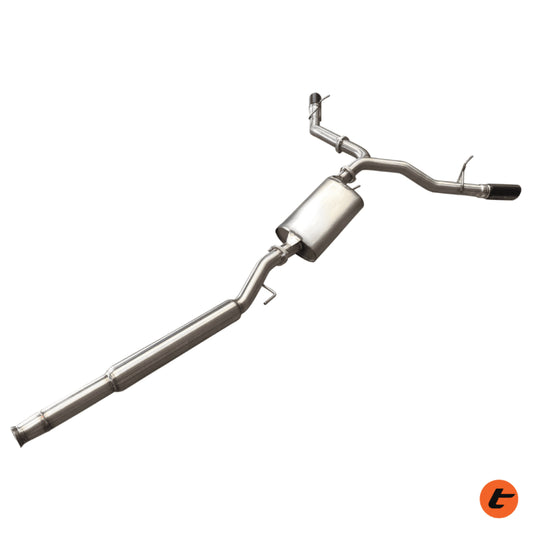 Torqit Jeep Gladiator JT 2.5L - Twin Exit 3" Cat Back Exhaust: 2020 on